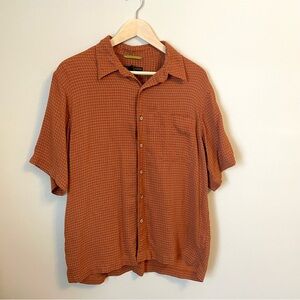 Royal Robbins - Men's Rust Orange Checkered Shirt - Size L